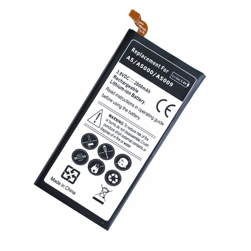 Ciszean 1x2600 мА/ч EB BA500ABE запасная батарея для Samsung Galaxy A5 (2015) A5000 A5009 SM A500F A500FU A500 A500K|battery for