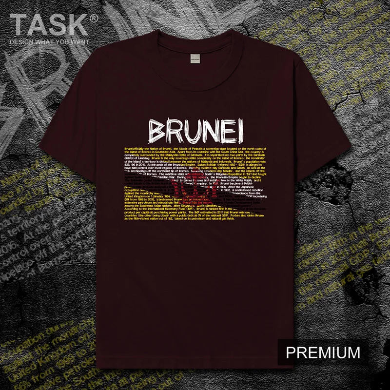 Nation of Brunei national team mens t shirt Fashion new Short Sleeve T-shirt men's casual sports top cotton t-shirt BRN Bruneian | Мужская