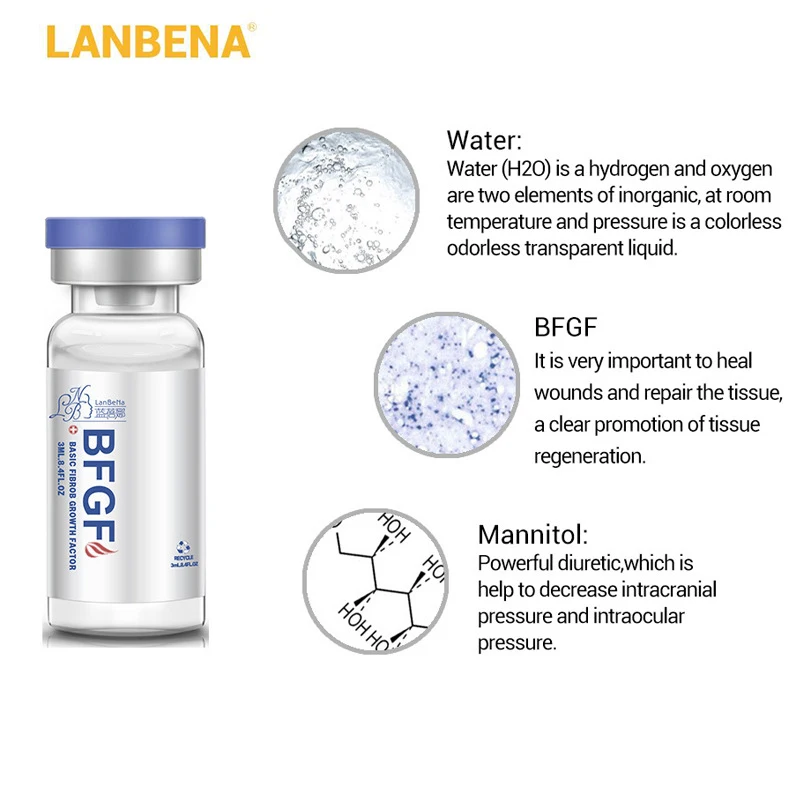 LANBENA BFGF Базовая фибробласт фактор роста восстанавливающая сыворотка для кожи