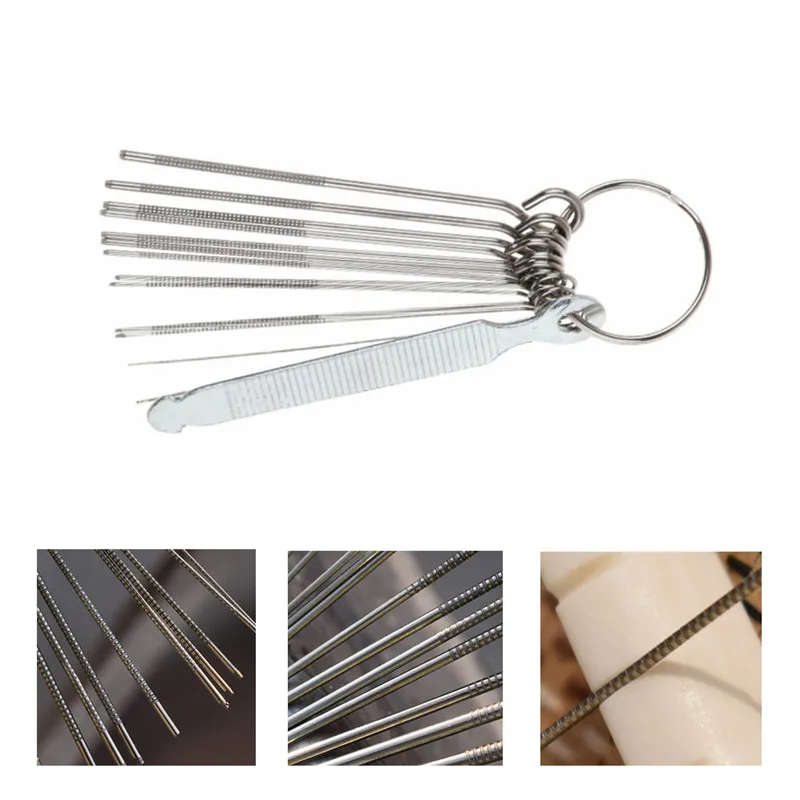 

Professional Guitar Fret Crowning File Dressing File With 3 Size Edges Luthier Stringed Guitar Repairing & Luthier