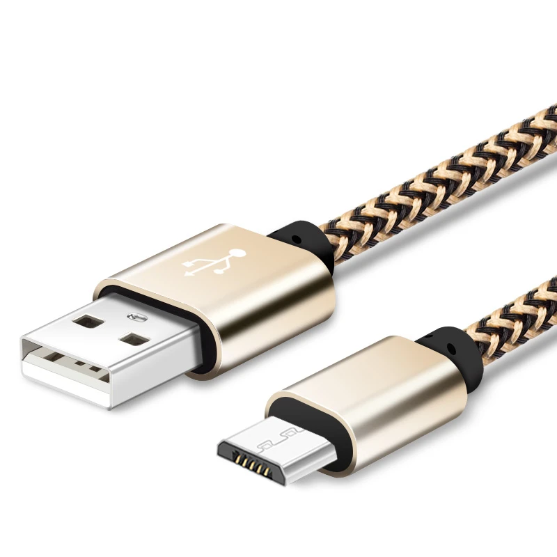 Нейлоновый Плетеный Micro USB кабель синхронизации данных и зарядки для Redmi 5 Plus 6A 6 Pro