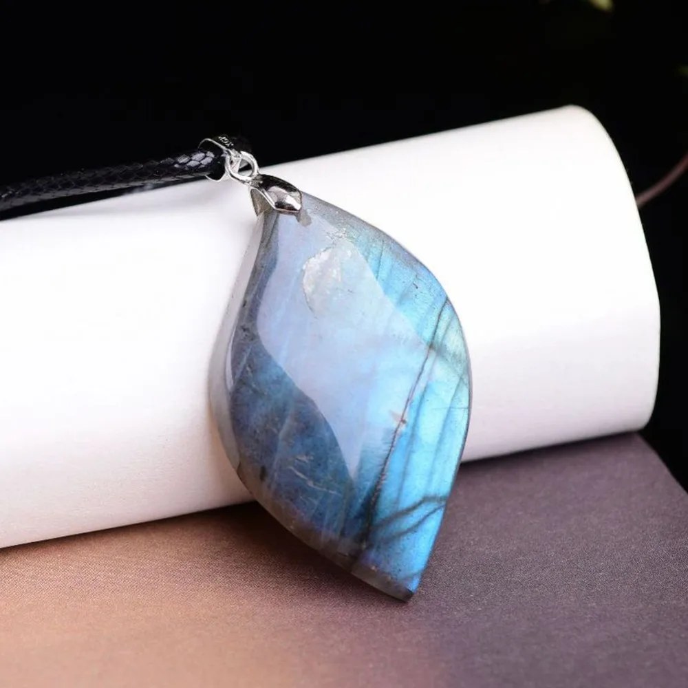 Натуральный камень необычный кристалл кулон из Лабрадорита лунный подвески Sunstone