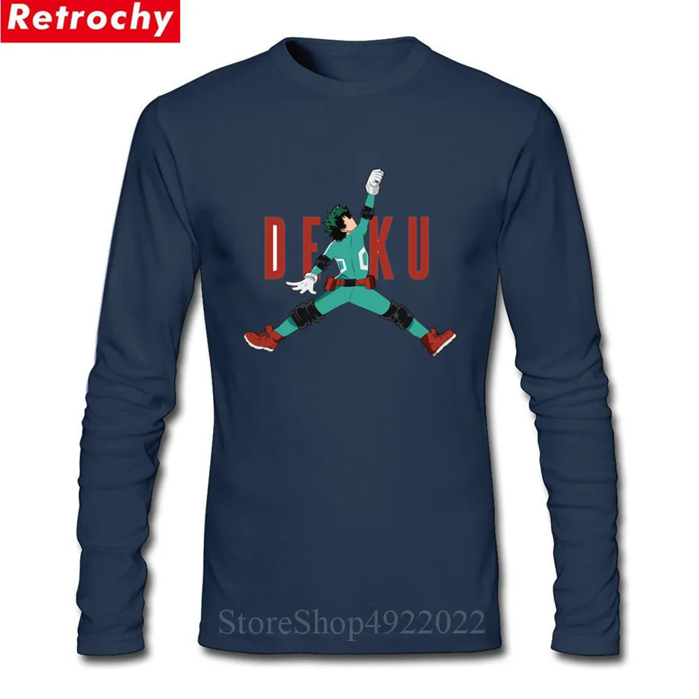 Academia Print Teen Cartoon Summer Man Tee Newest Simple Casual Men T-Shirt Camisetas Unique Design Air Deku From My Hero Tshirt | Мужская