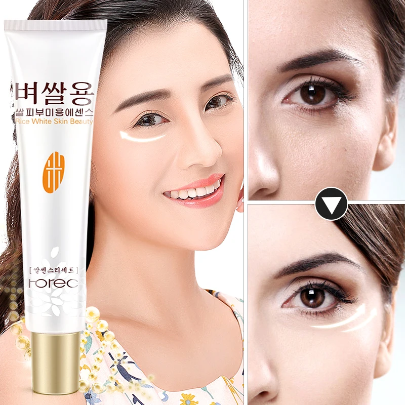 ROREC White rice Tender eyes hydrating Eye cream Get rid of the fat granule Moisturizing essence |