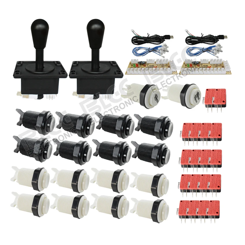 Jamma аркадный Шкаф DIY Kit Нулевая задержка USB аркадный контроллер для подключения к ПК Джойстик в американском стиле 4/8 кнопки
