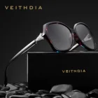 Женские большие солнцезащитные очки VEITHDIA, элегантные солнцезащитные очки с лисьим бриллиантом, UV400, 2019