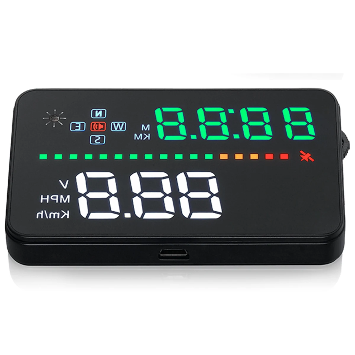 

DC 8-18-24V HUD Head-Up Display Car-Styling Hud Display Overspeed Warning Windshield Projector Alarm System Universal Auto