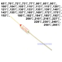 100pcslot temperature thermal metal cutoff fuses 265 285c 250v 10a electric rice cooker parts fuse ry tf