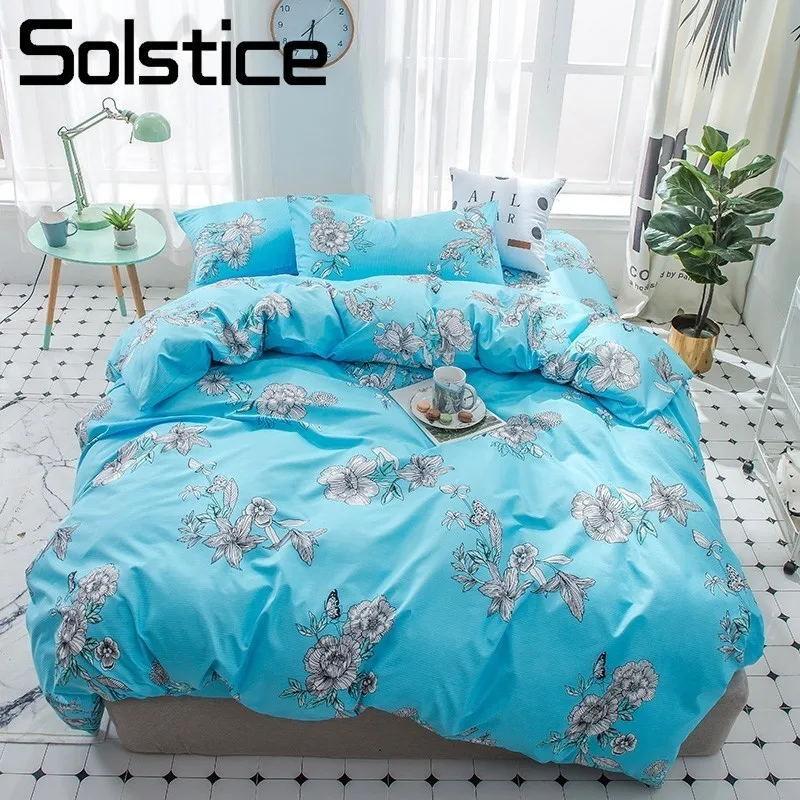 Solstice домашний текстиль Daisy Blue пододеяльник простыни наволочка для девочки