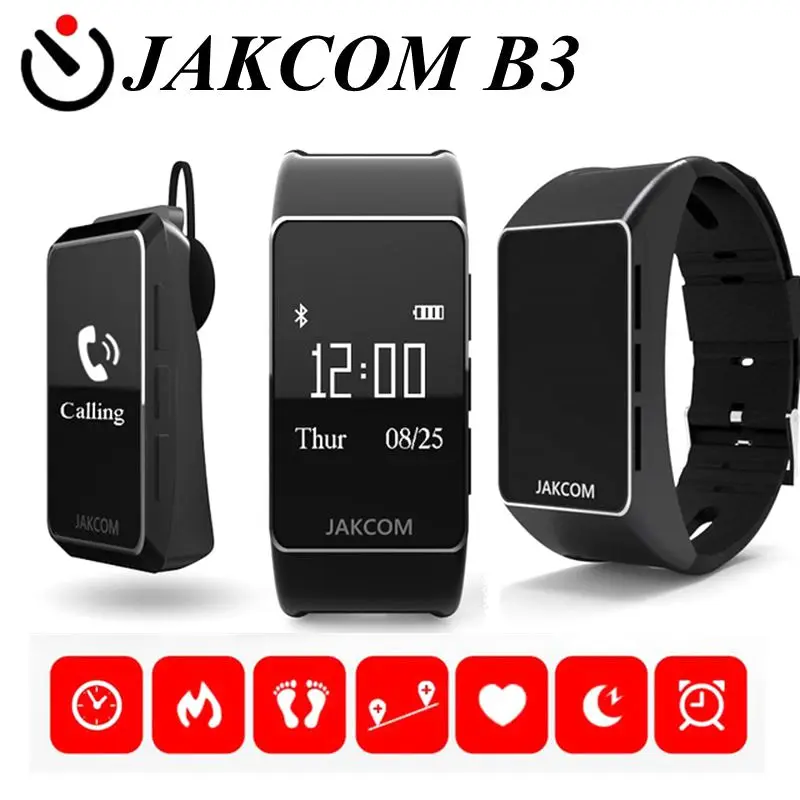 Оригинальные Смарт часы Jakcom B3 2 в 1 Bluetooth браслет + гарнитура браслеты для