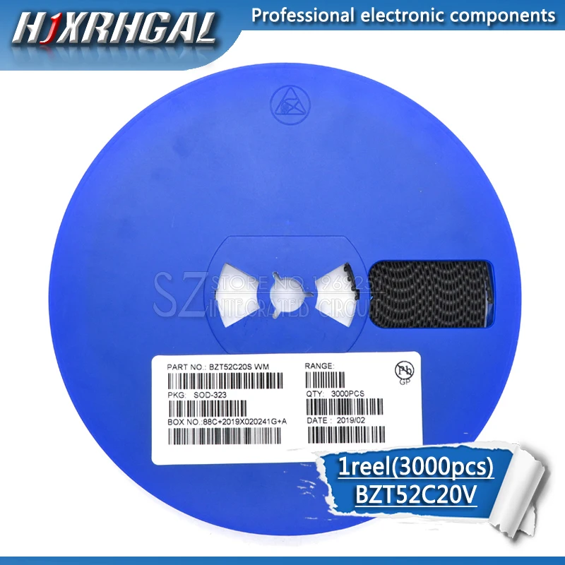 1 катушка 3000 шт. Zener диод BZT52C20V BZT52C SOD-323/123 WM SMD новое и оригинальное HJXRHGAL |
