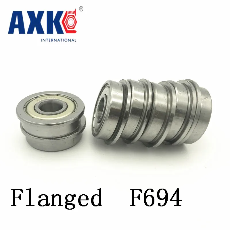 Фланцевый подшипник Axk F694zz фланцевый 4x11x4 мм F694 Z Abec 1 F619/4zz|bearing 4x11x4|bearing bearingbearing 10 |