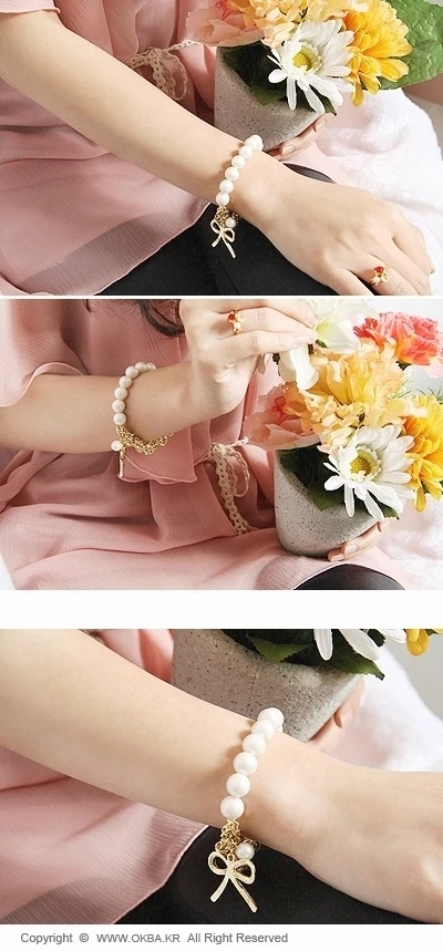 Bracelet Fashion wild bow pearl bracelet | Украшения и аксессуары