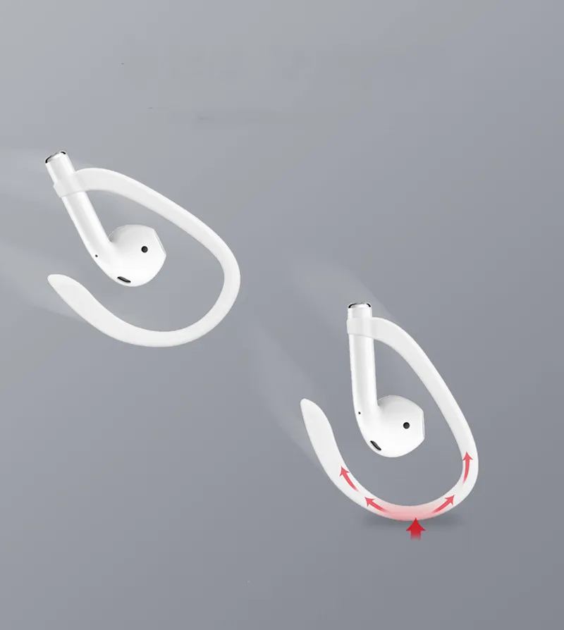 Защитный держатель безопасности для ушных крючков для Airpods, аксессуары для беспроводных наушников, силиконовый спортивный крючок для ушей