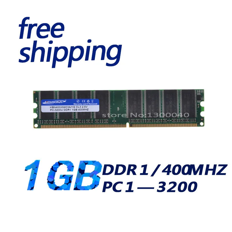 KEMBONA-Ram DDR1 400 pc3200, 1GB, DIMM, soporte ddr 333 pc2700, para toda la vida, envío gratis