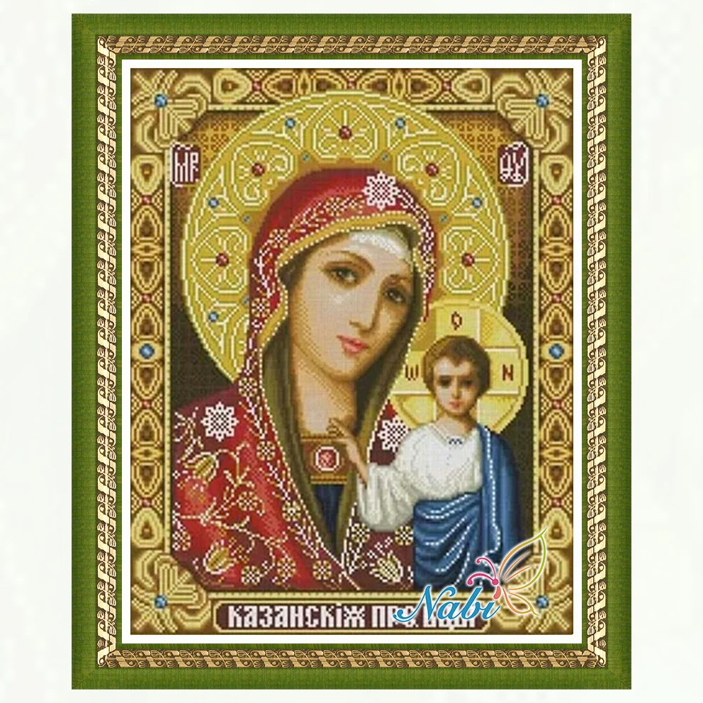 Religion nossa senhora panel 5d diy Вышивка бисером 3137R-Квадратная Алмазная мозаичная Живопись
