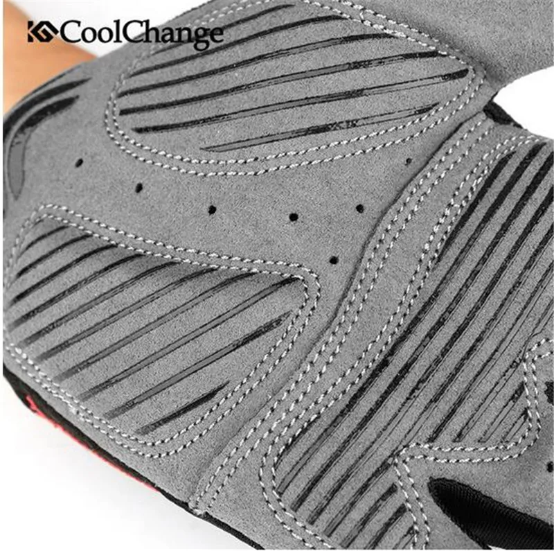 Велосипедные перчатки CoolChange губчатые с длинными пальцами спортивные для