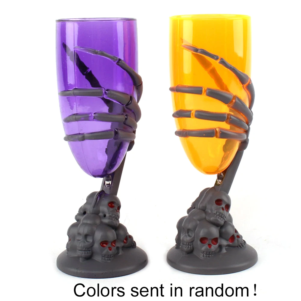 Хэллоуин фестиваль коготь жуткий УФ Кубок Скелет Череп для вечеринки винный цвет