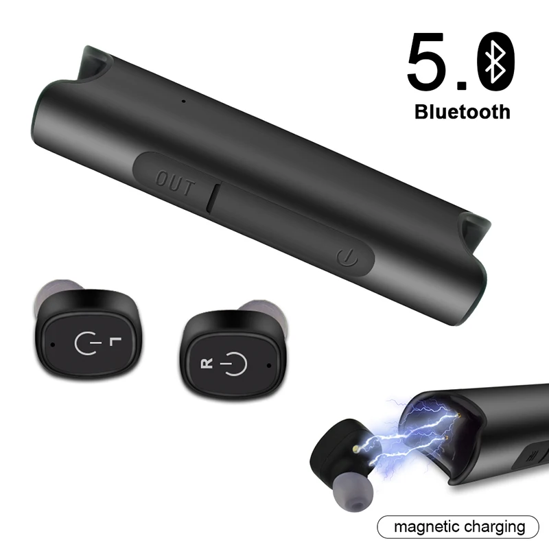 Наушники вкладыши TWS с Беспроводной Bluetooth наушники IPX7 Водонепроницаемый