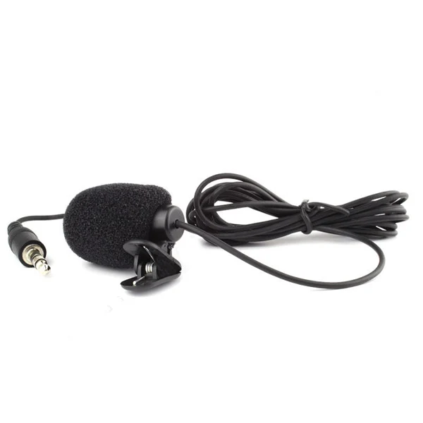 

1.5M 3.5mm Mini Studio Speech Mic Microphone Clip On Lapel for PC Notebook