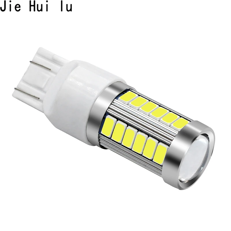 Цельнокроеное платье 7443 T20 W21W 7440 33 SMD 33SMD светодиодный 5630 5730 резервная туман светильник тормозные лампы 12V Белый цвет красный, желтый