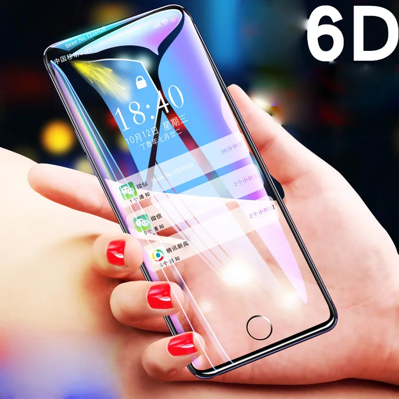Защитное стекло закаленное 6D Edge для iPhone X/7/6/6S/8 Plus/XS Max/XR|Защитные стёкла и плёнки