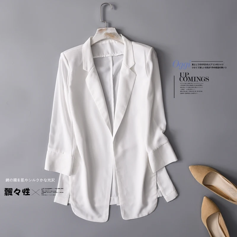 

chiffon Formal Blazer Women's Business Suit Slim Long-Sleeve Jacket Suits Office Suit For Women Clothes