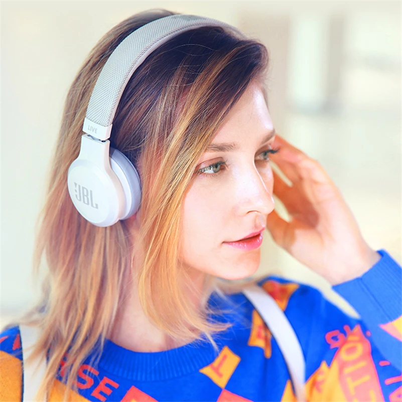 JBL Live 400BT беспроводные Bluetooth наушники глубокий бас Auriculares игровая гарнитура стерео Fone De Ouvido наушники JBL с микрофоном