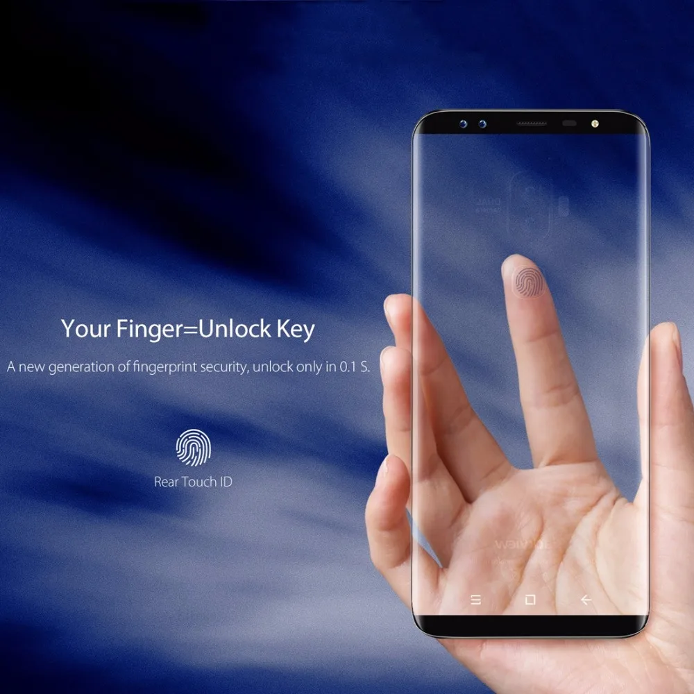 Blackview S8 4 Гб + 64 двойная задняя камера две фронтальные камеры Идентификация
