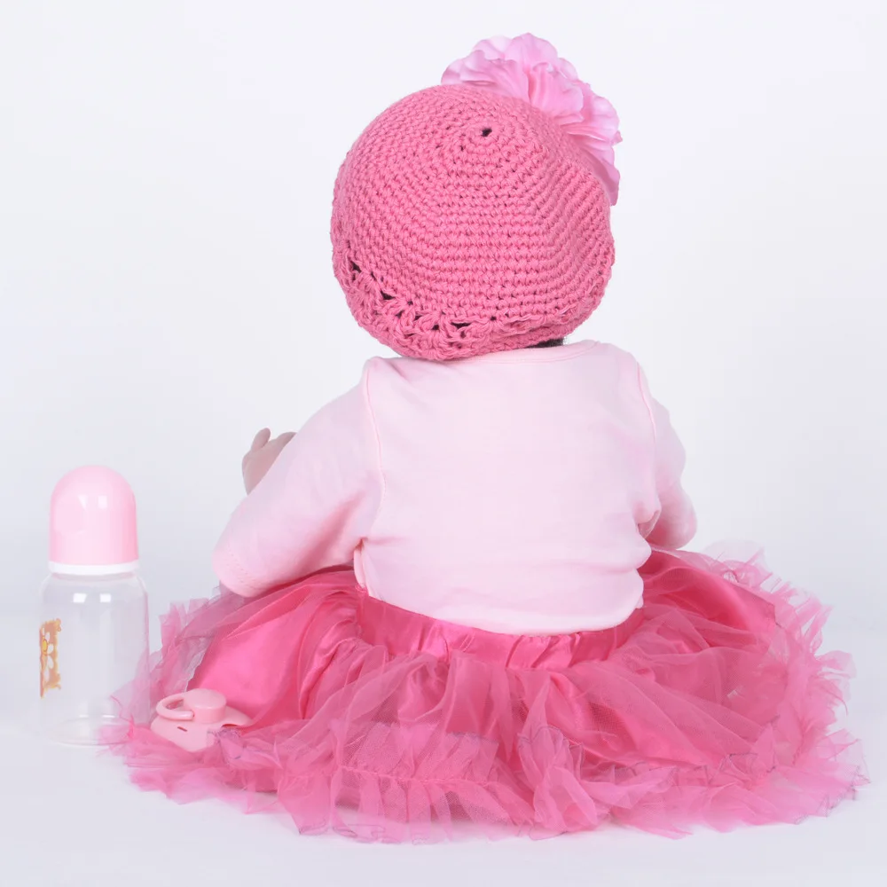 22 &quotReborn baby doll 55 см мягкая ткань тела силиконовый Reborn Baby Doll игрушки новорожденная