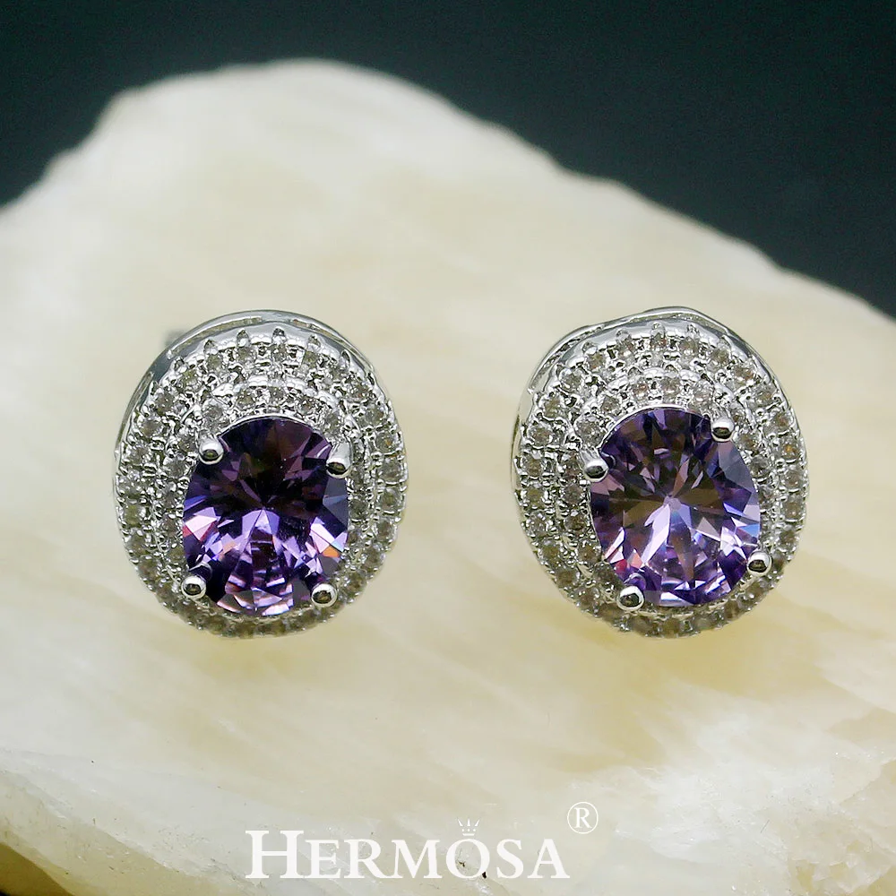 Классические модные овальные серьги Hermosa из стерлингового серебра 925 пробы 3