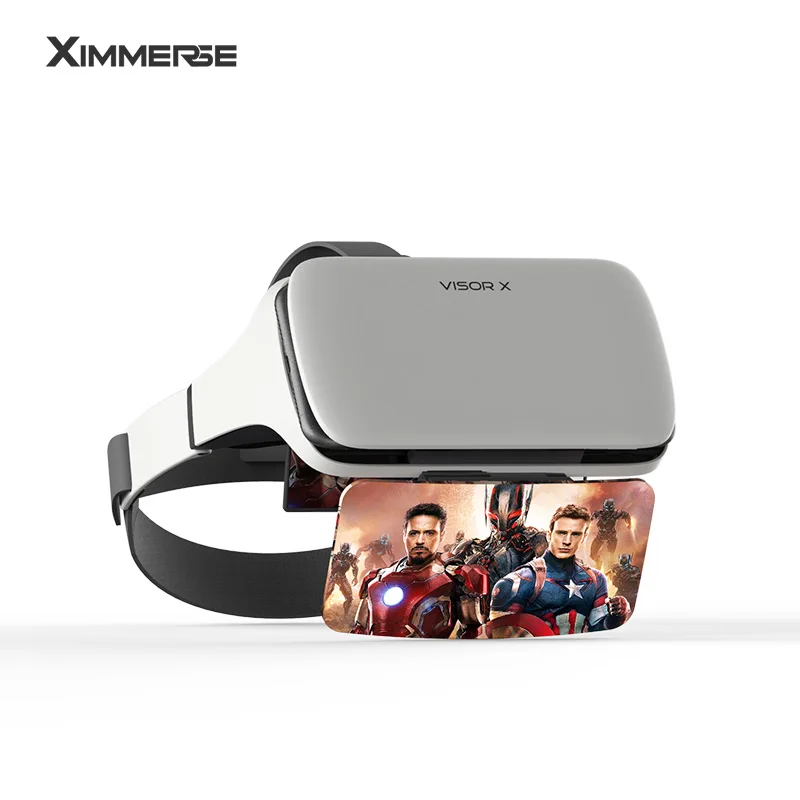 Ximmerse козырек X Виртуальная реальность 3D очки гарнитура ar очки Дополненная реальность игры просмотра фильмов для iOS/Android телефонов - Цвет: Белый