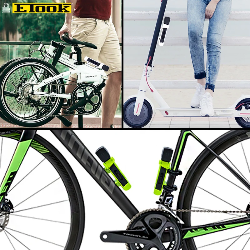Etook складной замок дорожный велосипед Mtb E bike патентный кронштейн компактный