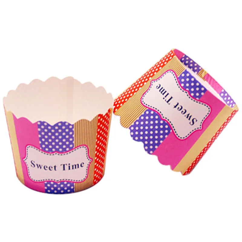 50 шт. бумажные инструменты для выпечки в виде РОЗОВОГО СЕРДЦА|muffin cases|cupcake toolspaper