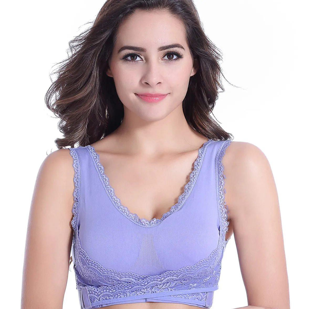 Бюстгальтер пуш-ап Женский без косточек с регулируемой застежкой спереди |