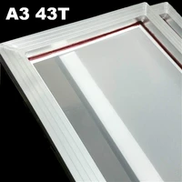 1pc a3 screen printing aluminum frame with white 43t silk print polyester mesh new 31cm41cm