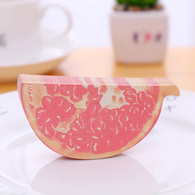 pomegranate 1 шт. милый мультфильм яблоко клубника фрукты Набор стикеров для заметок блокнот канцелярские принадлежности Papelaria Escolar - Цвет: pomegranate