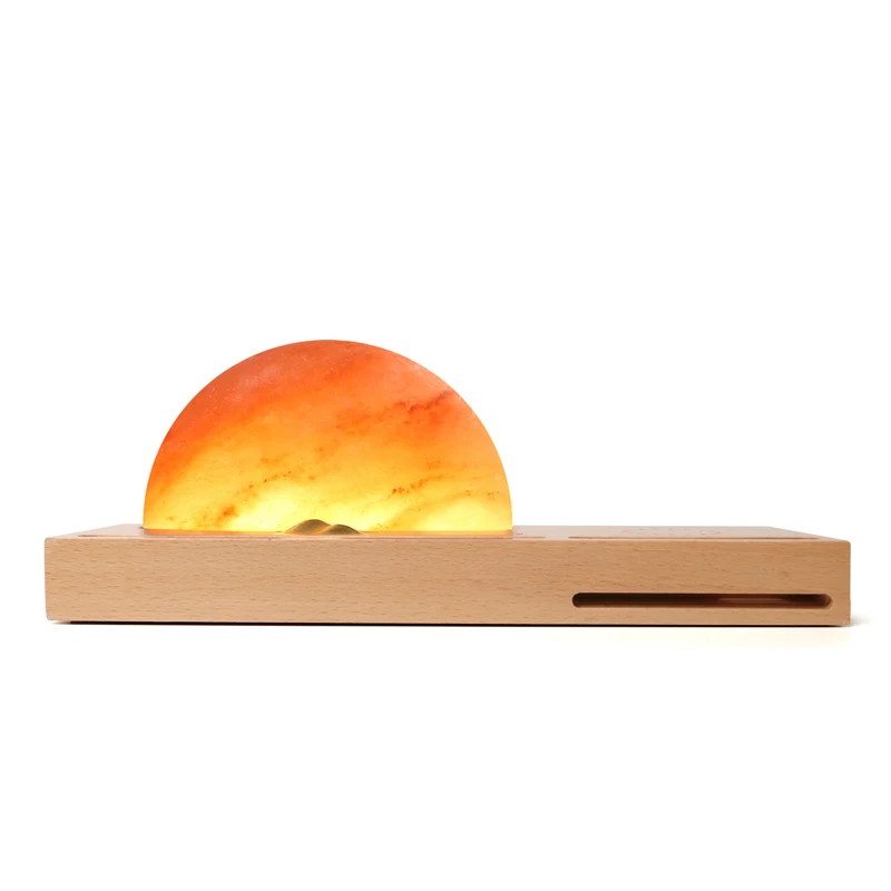 Светильник из смолы Sunrise для медитации с беспроводным зарядным устройством