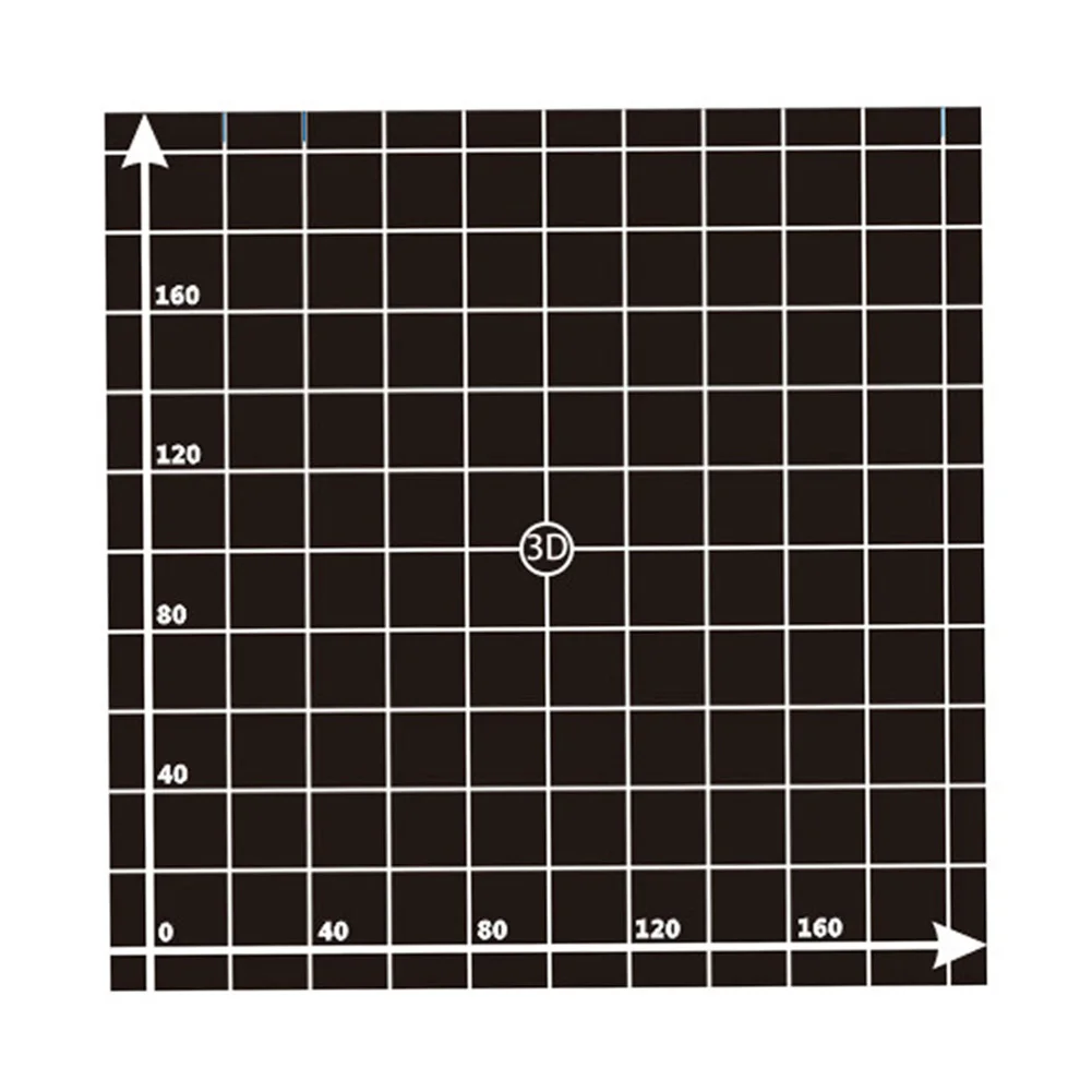 3D Printer Heat Hot Bed Sticker Coordinate Printed Surface Black for Parts JLRL88 | Компьютеры и офис
