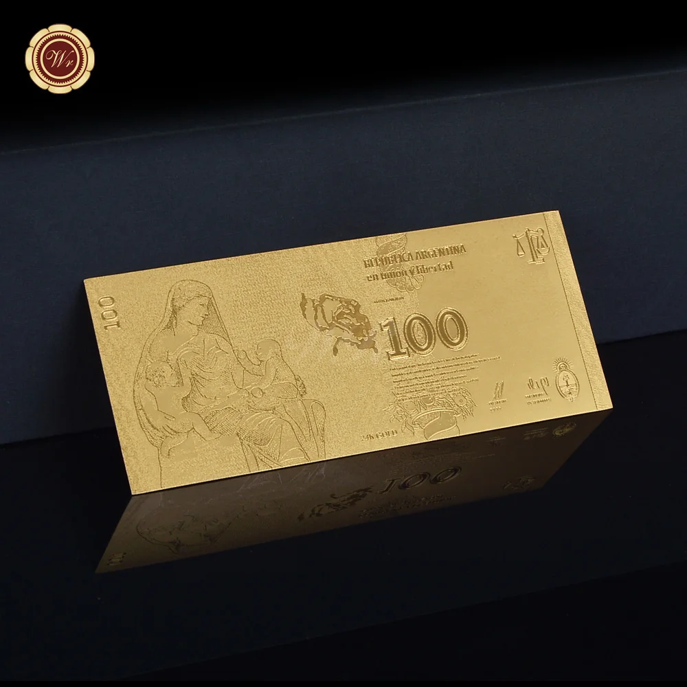 2012 лет 100 песо Золотая банкнота подарочные украшения ремесло подарок 2016|gift|gift