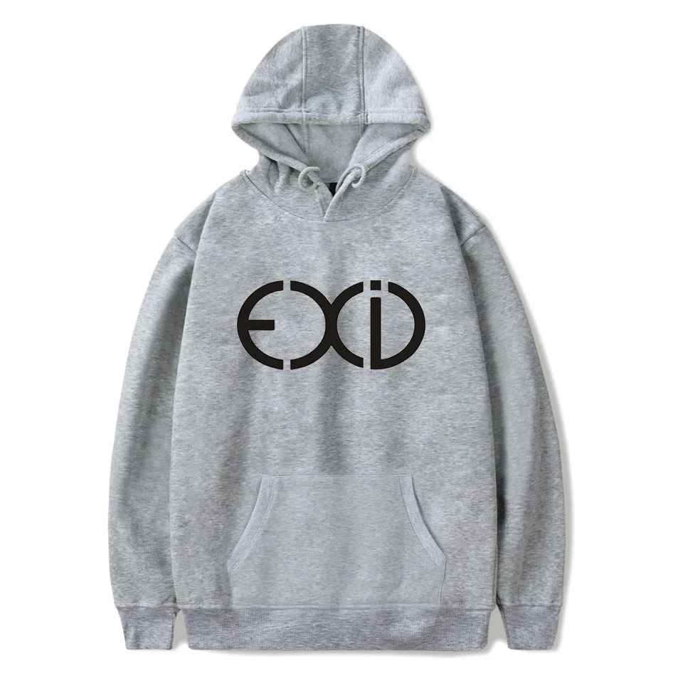 EXID толстовки с капюшоном осенний пуловер принтом длинным рукавом Свободные Kpop