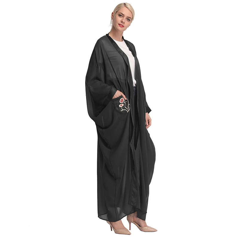 Сетчатый кафтан abaya Турция мусульманское платье исламское одежда хиджаб кимоно