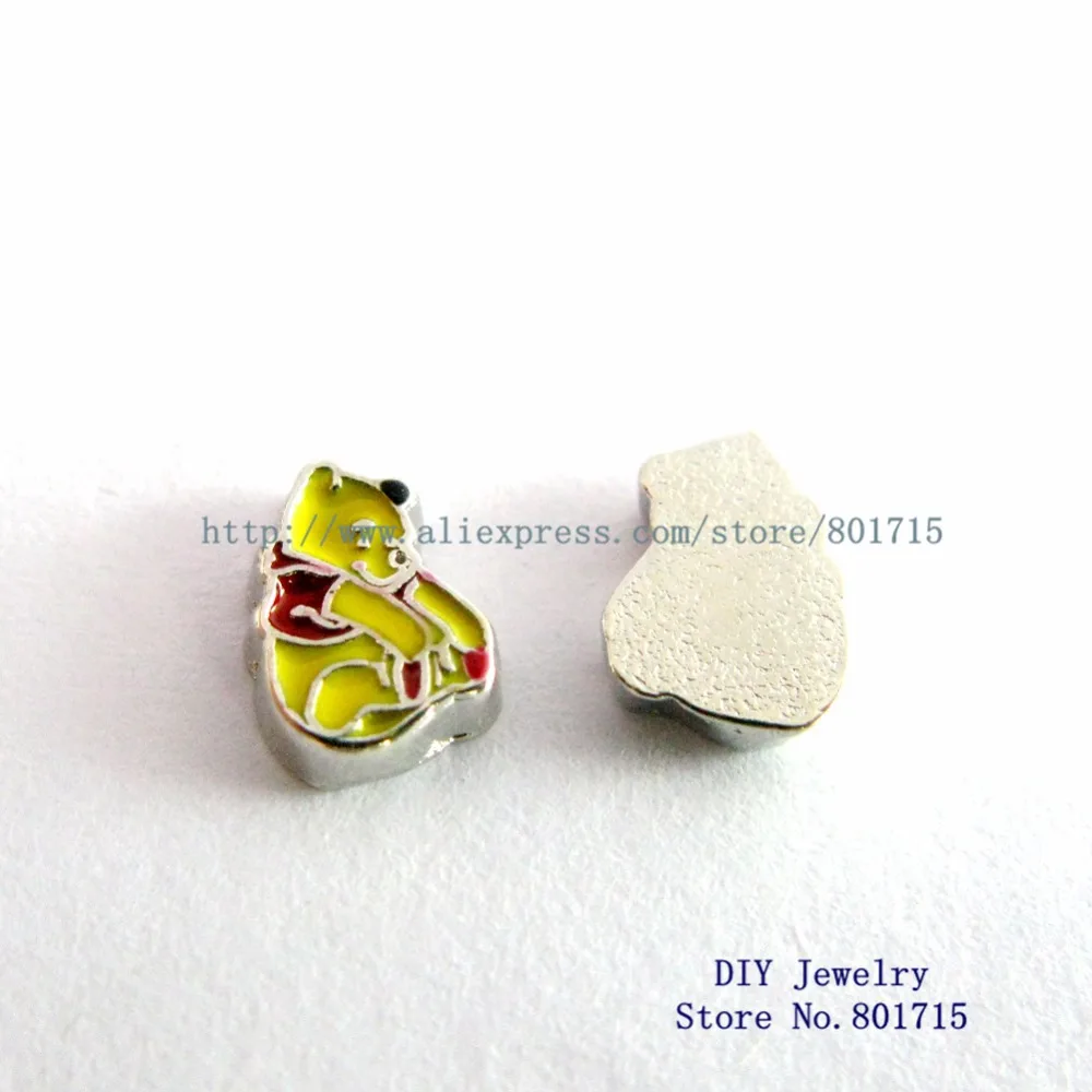 10 шт. плавающий медальон с мультяшным медведем|charms for floating locket|be charmcharms wholesale |