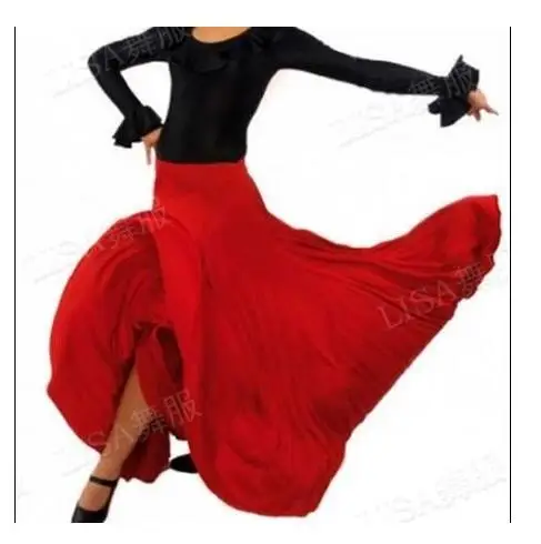 Новинка юбки для женщин и девушек черные красные Фламенго Roupa Flamenco |