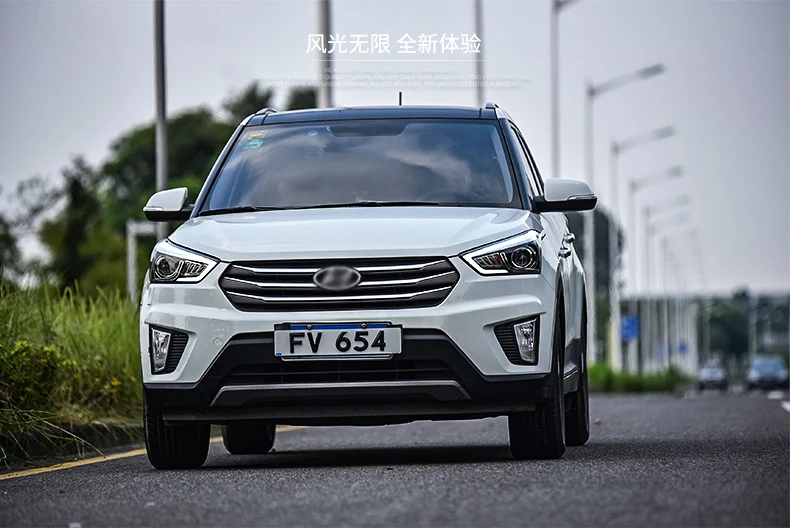 OUMIAO автомобильный Стайлинг для hyundai ix25 фары для hyundai Creta светодио дный фара ангел глаз светодио дный LED DRL передний свет Биксеноновые линзы xeno