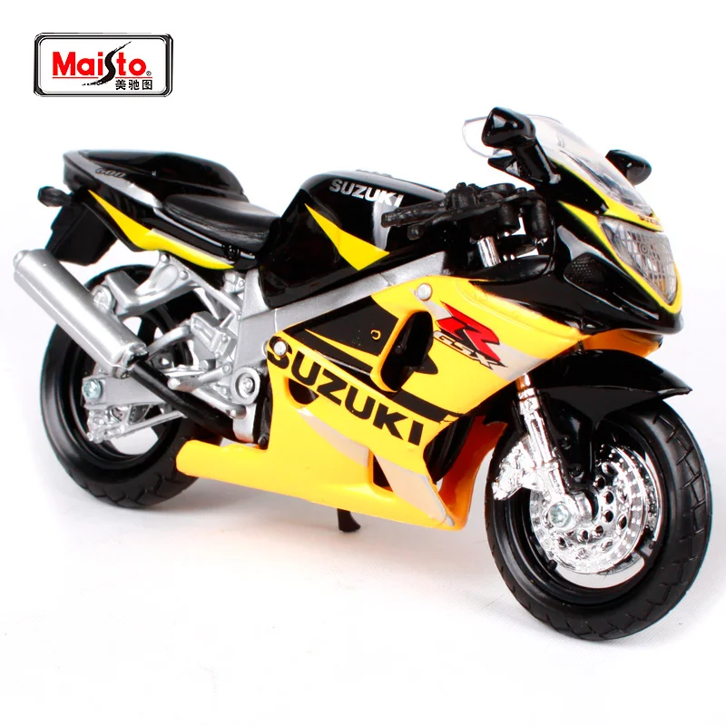 Мотоциклетный велосипед MAISTO 1:18 SUZUKI GSX R600 модель под давлением игрушка новинка в