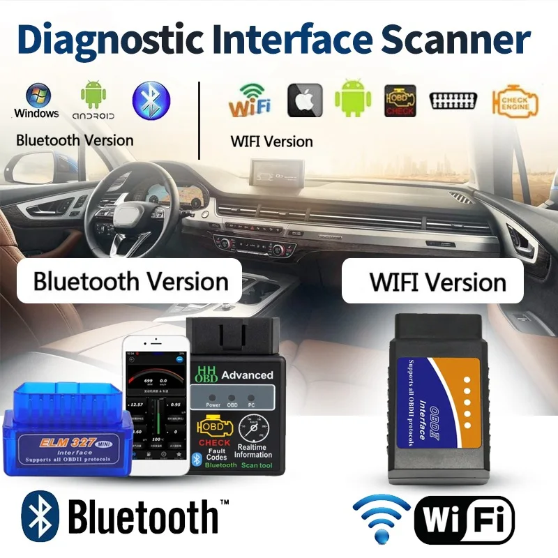 ELM327 V1.5 V2.1 Bluetooth OBD2 Mini ELM 327 Lanuch автомобильный диагностический инструмент для Android