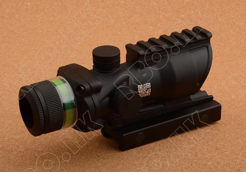 Тактическая Призма Оптика зеленая ткань 4x32 в стиле ACOG прицел с 20 мм Пикатинни крепление основания M9430