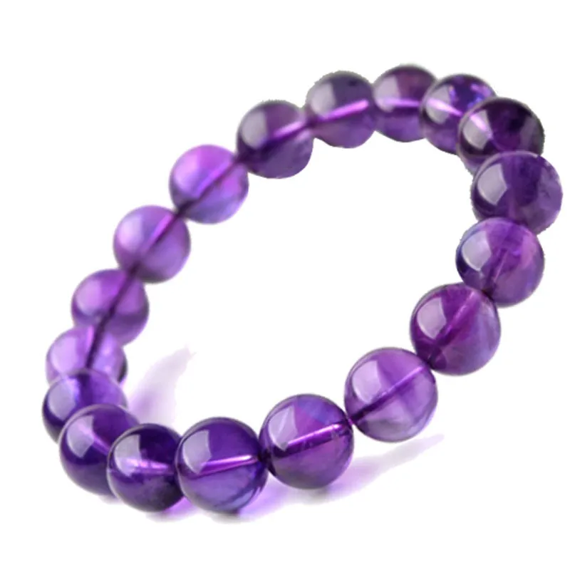 Браслеты из натурального фиолетового кристалла фиолетовые кристаллы кварцевые