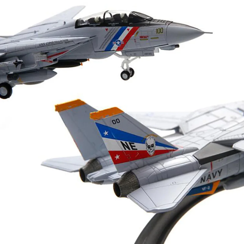 1/100 масштаб США пламя круиз боец шоу американская военно морская армия F14 самолет